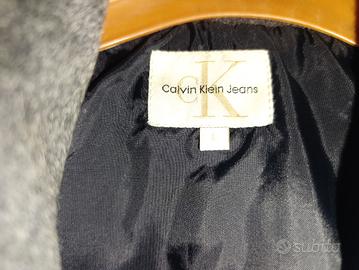 cappotto grigio lana Calvin Klein da uomo L