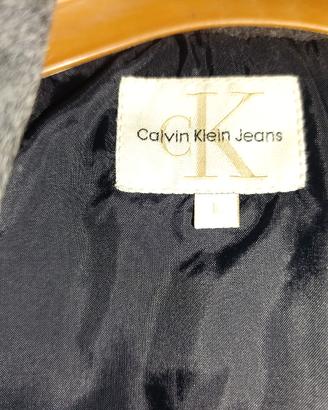 cappotto grigio lana Calvin Klein da uomo L