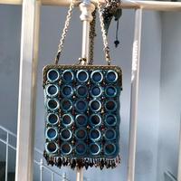 Borsa lavorata a tricot