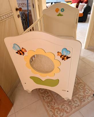 Culla completa di materasso e set paracolpi e cope