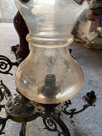 Para lume per lampade a olio lampadari vintage