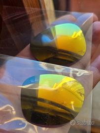 Lenti Ray-Ban specchiate dorate/gialle