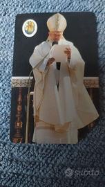Scheda telefonica Papa Giovanni Paolo II - Wojtyla