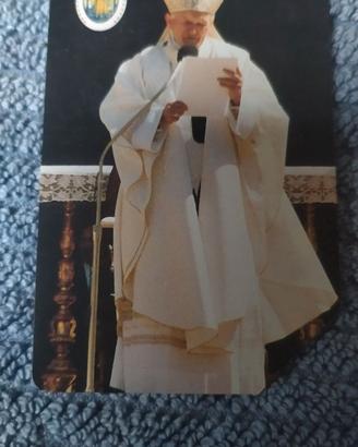 Scheda telefonica Papa Giovanni Paolo II - Wojtyla