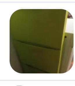 scarpiera Ikea verde tutti e tre i moduli 