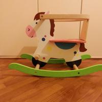 Cavallino a Dondolo in Legno