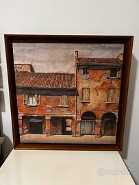 Quadro con veduta di Via Frassinago ( Bologna)