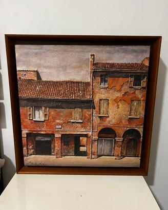Quadro con veduta di Via Frassinago ( Bologna)