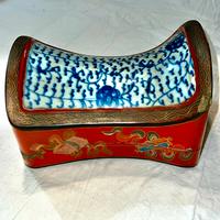 Scatola porta oggetti antica di origine cinese