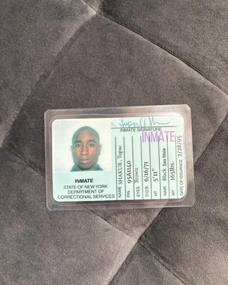 Memorabilia/Tesserino Progionia Tupac Shakur