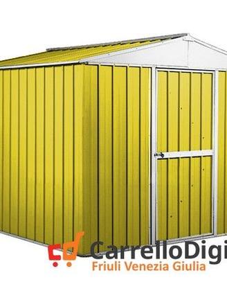 Box deposito porta attrezzi lamiera 276x260 giallo