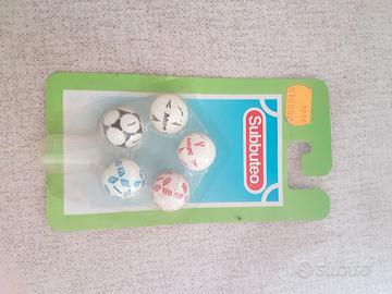 Set 5 Palloni vintage anni 70/80  Subbuteo nuovo