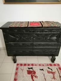 cassapanca sarda antica, bisaccia, gutturadas