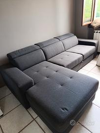 Divano letto penisola contenitore