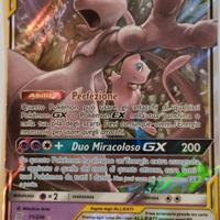 carta Pokemon MEWTWO E MEW alleati GX