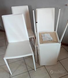 4 Sedie bianche Aida Calligaris