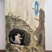 Disegno dipinto ad Acquarello 18x26