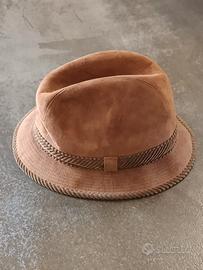 Borsalino Vintage 70/80s Cappello Uomo camoscio