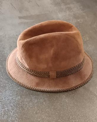 Borsalino Vintage 70/80s Cappello Uomo camoscio
