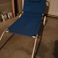 lettino mare con ruote 