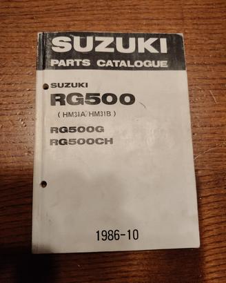 Catalogo Ricambi Originale Suzuki RG Gamma 500 2t