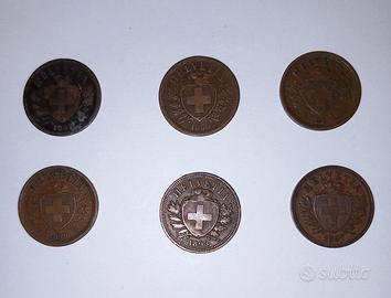 Monete rappen svizzeri