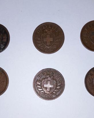 Monete rappen svizzeri