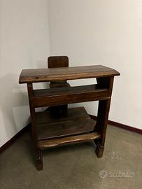 ANTICO BANCO SCUOLA CON CALAMAIO