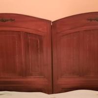 Letto in legno anni '40