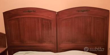 Letto in legno anni '40