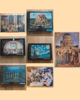7 Puzzle Museum Art Clementoni-Ravensburger 1000/1
