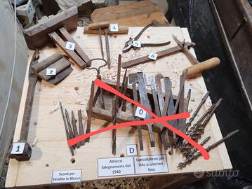 Attrezzi falegnameria antichi vintage