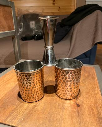 BICCHIERI IN RAME  DISHOOM LONDON with Jigger