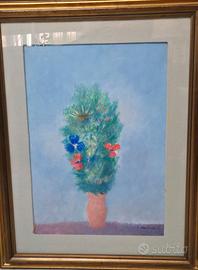 Quadro Omiccioli "Vaso Tarantino con erbe e fiori"