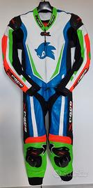 Tuta da moto in pelle xrace Prof. SONIC - S 48