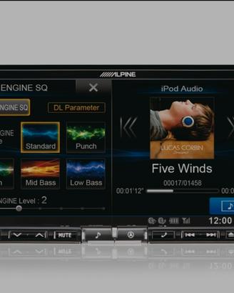 RADIO ALPINE INE W 987 D CON NAVIGATORE