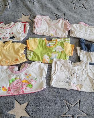vestiti bambina neonata 0 / 3 mesi estate