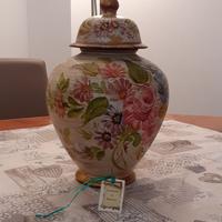 Vaso Bassano in terracotta, fatto e dipinto a mano