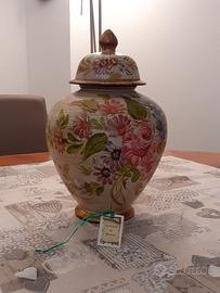 Vaso Bassano in terracotta, fatto e dipinto a mano
