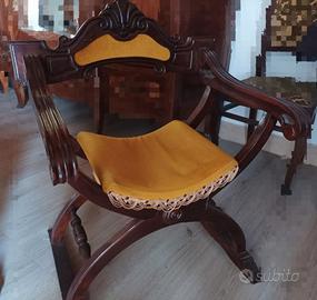 sedia savonarola tipo antica