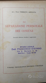 Azzolina La separazione personale dei coniugi Utet