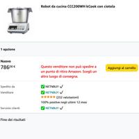 Kenwood CCC200WH kCook Robot da Cucina