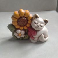 Gatto con girasole Thun 😺🌻