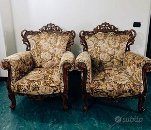 Coppia di poltrone vintage 