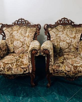 Coppia di poltrone vintage 