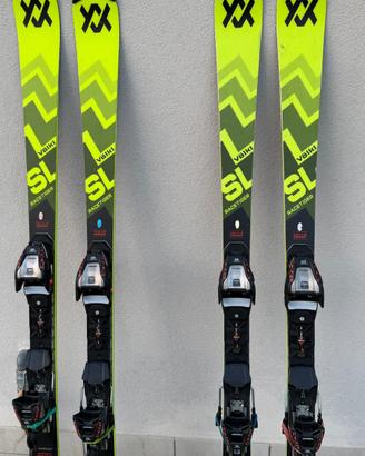 Coppia sci volkl slalom e gigante