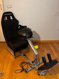 Simulatore di guida Thrustmaster + Playseat