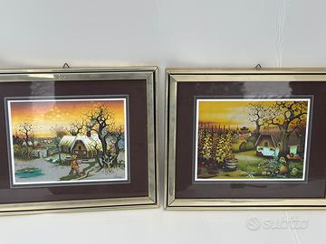 Set 4 quadri Litografie Cenkovcan