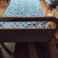 letto singolo in legno frassino 