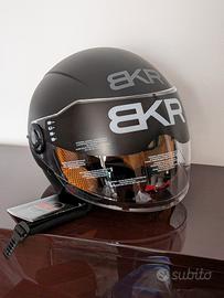 Casco jet BKR nero opaco XS